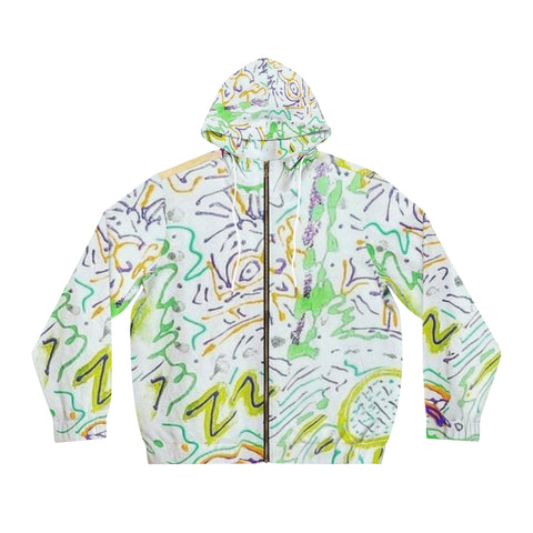 Men's Full-Zip  HIP HOP ART Hoodie (AOP)