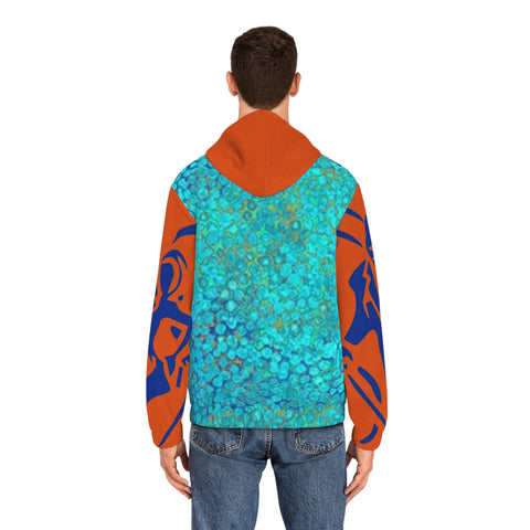 Men's Full-Zip  HIP HOP ART Hoodie (AOP)