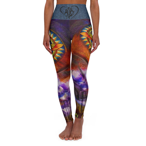 High Waisted HIP HOP ART Yoga Leggings (AOP)