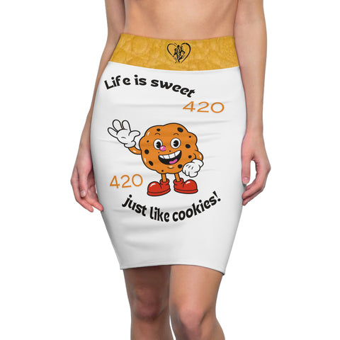 Women's  HIP HOP ART Pencil Skirt (AOP)