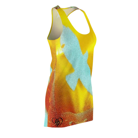 HIP HOP ART Women's Cut & Sew Racerback Dress (AOP)