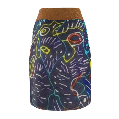 Women's HIP HOP ART Pencil Skirt (AOP)