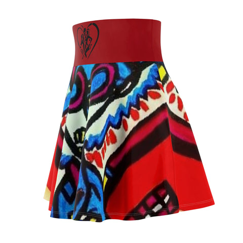 Women's  HIP HOP ART Skater Skirt (AOP)