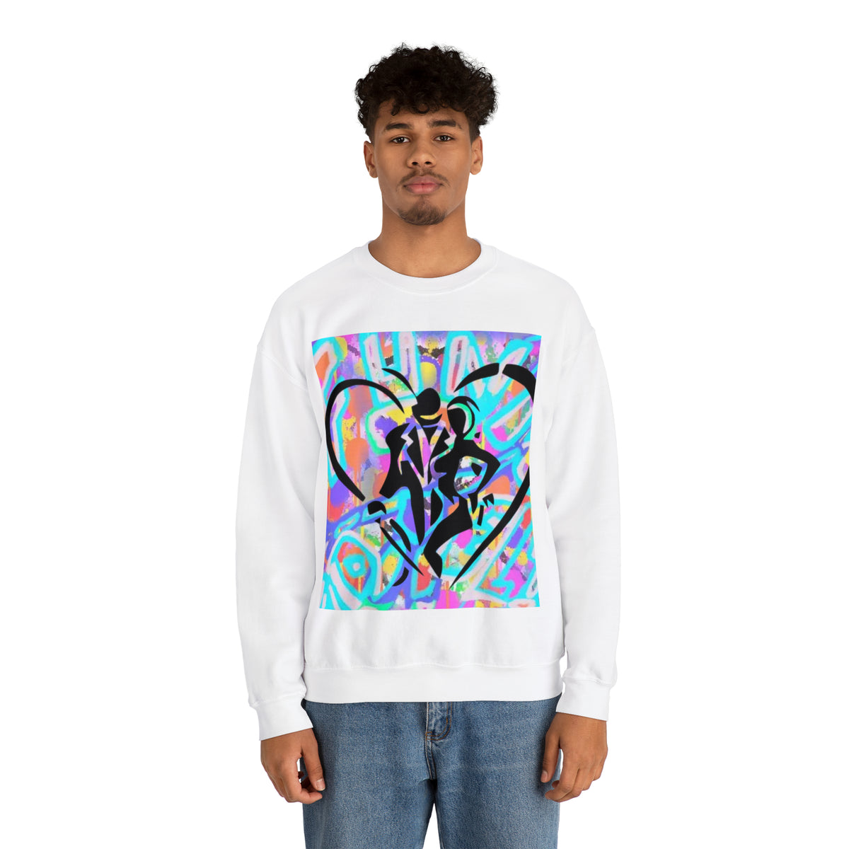 Unisex Heavy Blend™   HIP HOP ART Crewneck Sweatshirt