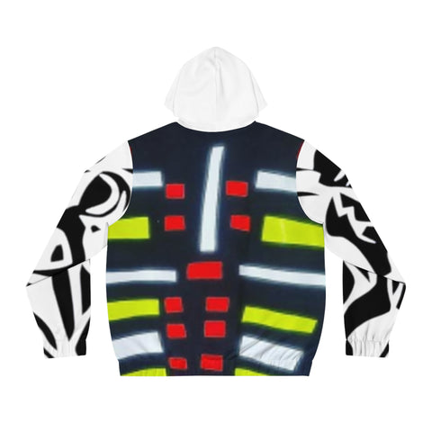 Men's Full-Zip HIP HOP ART Hoodie (AOP)