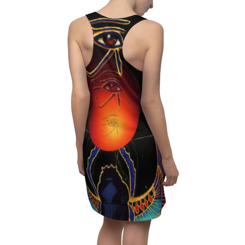 Women's Cut & Sew HIP HOP ART  Racerback Dress (AOP)