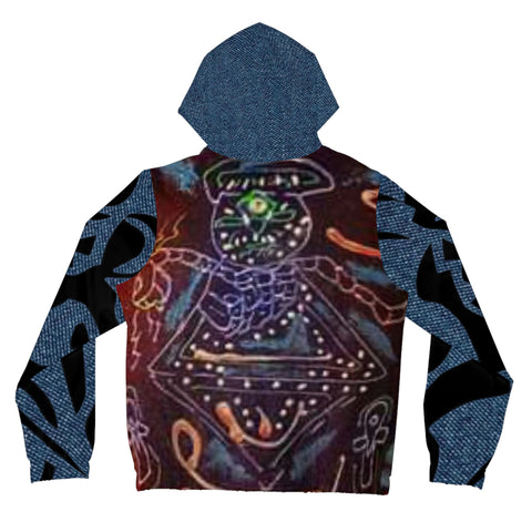 Women’s Full-Zip  HIP HOP ART  Hoodie (AOP)