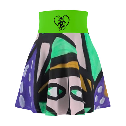 Women's  HIP HOP ART Skater Skirt (AOP)