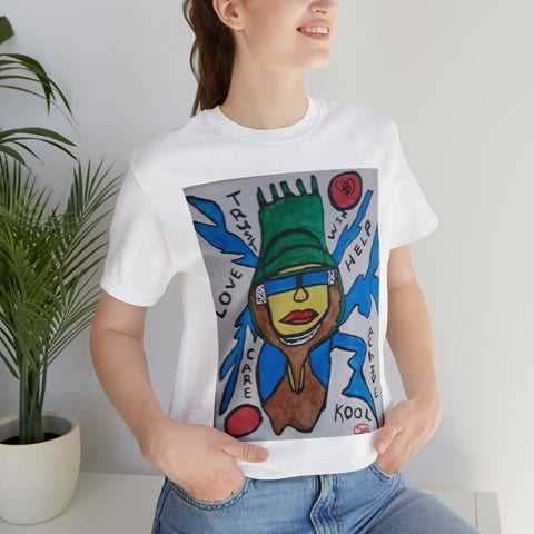 Unisex Hip Hop Art Jersey Short Sleeve Tee