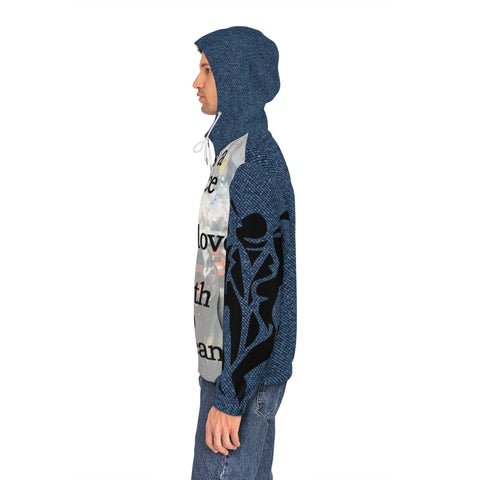 Men's Full-Zip HIP HOP ART Hoodie (AOP)