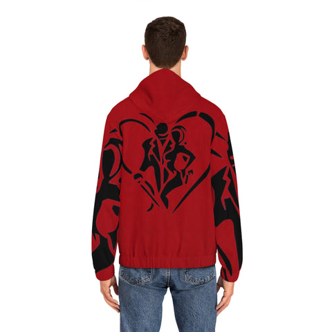 Men's Full-Zip HIP HOP ART Hoodie (AOP)