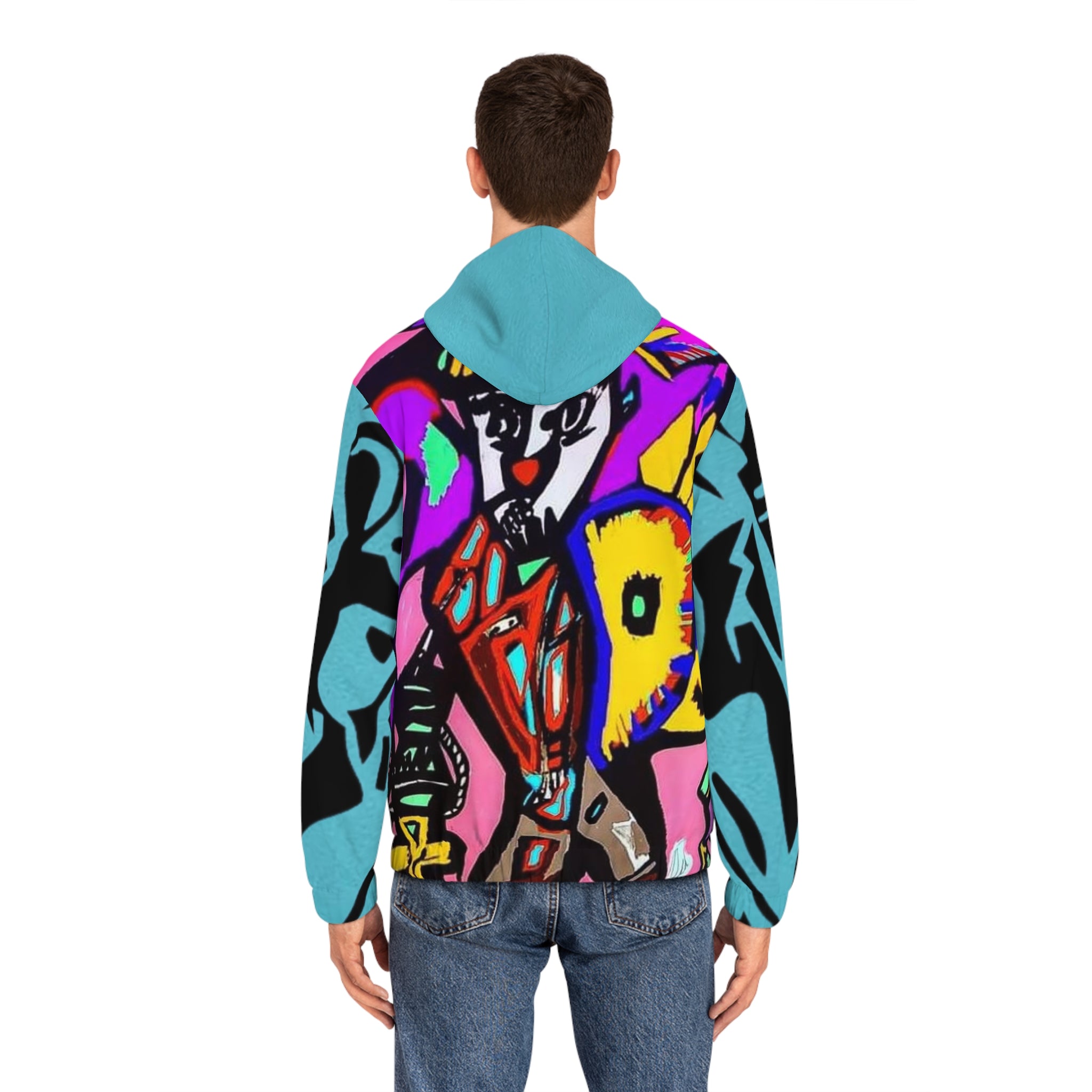 Men's Full-Zip HIP HOP ART Hoodie (AOP)