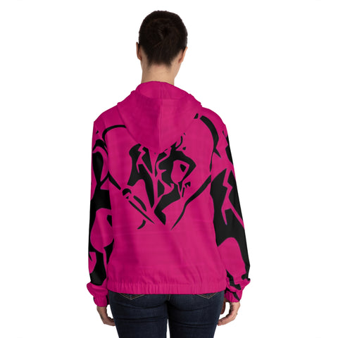 Women’s Full-Zip  HIP HOP ART Hoodie (AOP)