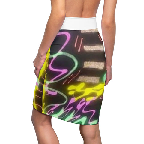Women's  HIP HOP ART  Pencil Skirt (AOP)