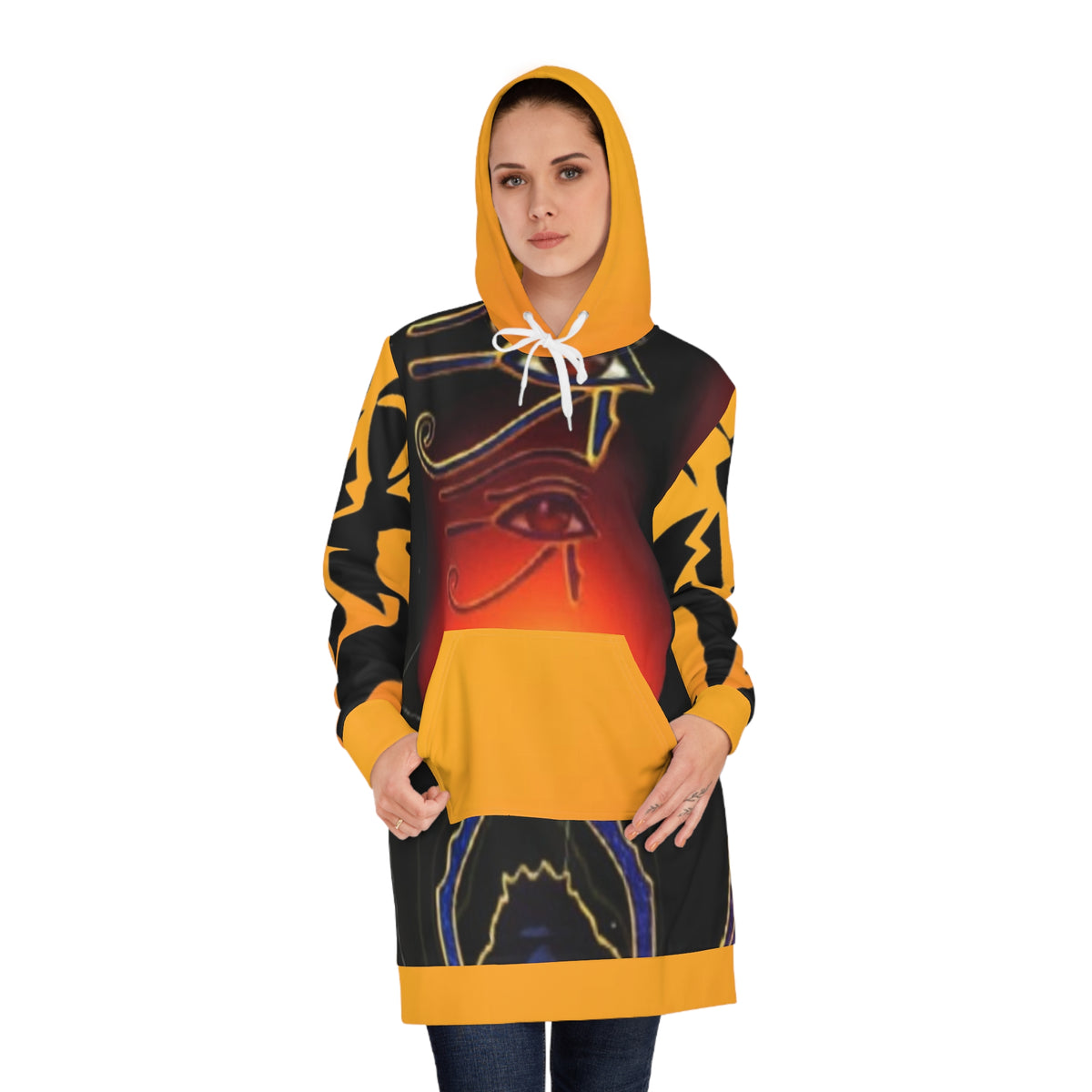 Women's HIP HOP ART Hoodie Dress (AOP)