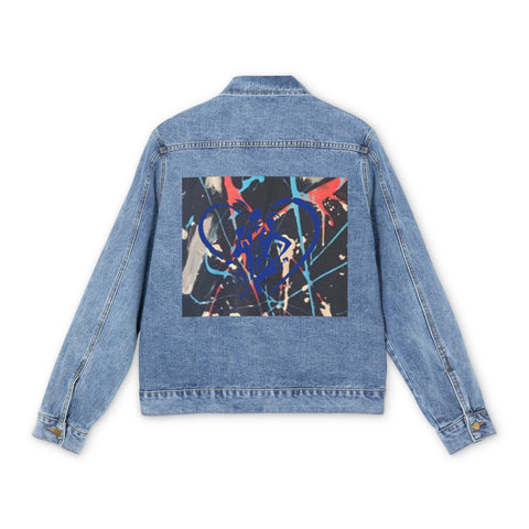 Men's HIP HOP ART Denim Jacket