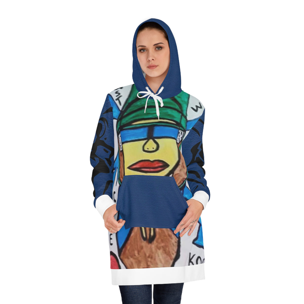 Women's  HIP HOP ART Hoodie Dress (AOP)