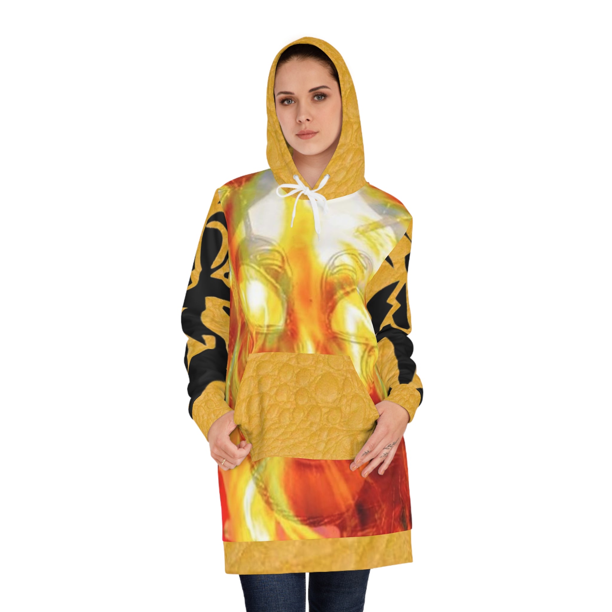 Women's HIP HOP ART Hoodie Dress (AOP)