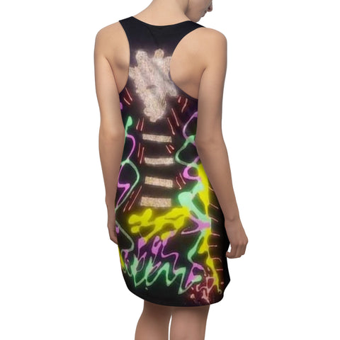 Women's Cut & Sew HIP HOP ART  Racerback Dress (AOP)