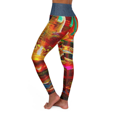 High Waisted HIP HOP ART Yoga Leggings (AOP)