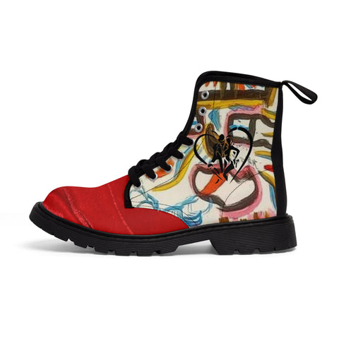 Men's HIP HOP ART Canvas Boots