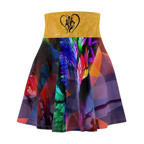 Women's  HIP HOP ART Skater Skirt (AOP)