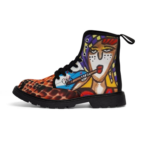 Men's Canvas  HIP HOP ART Boots