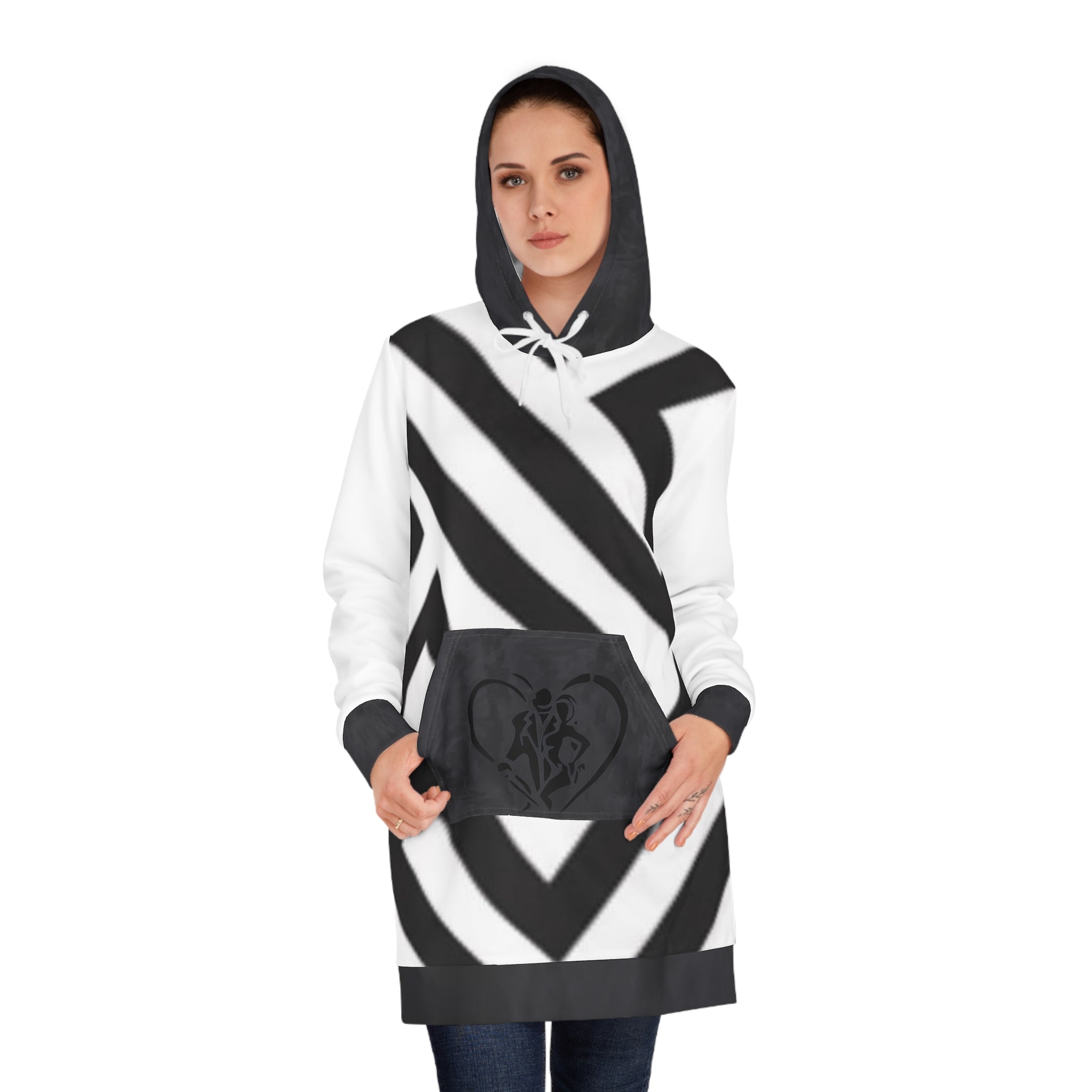 Women's HIP HOP ART Hoodie Dress (AOP)