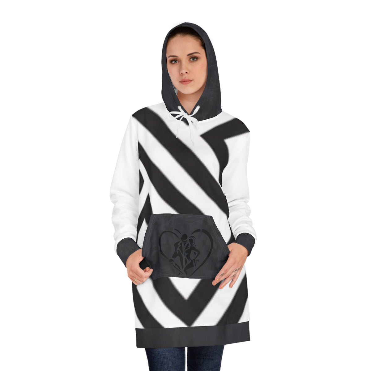 Women's HIP HOP ART Hoodie Dress (AOP)