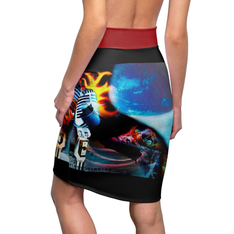 Women's HIP HOP ART Pencil Skirt (AOP)