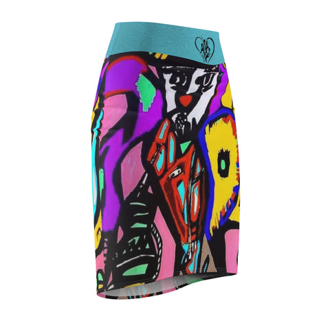 Women's HIP HOP ART Pencil Skirt (AOP)