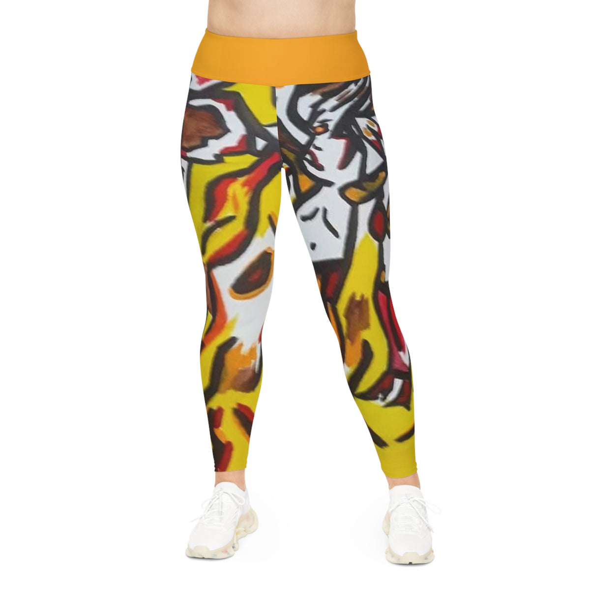 HIP HOP ART Plus Size Leggings (AOP)