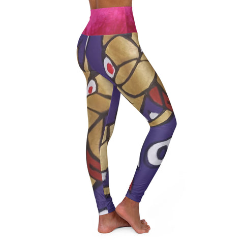 High Waisted  HIP HOP ART Yoga Leggings (AOP)