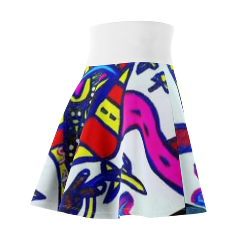 Women's HIP HOP ART Skater Skirt (AOP)