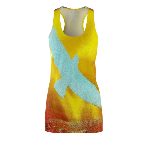 HIP HOP ART Women's Cut & Sew Racerback Dress (AOP)