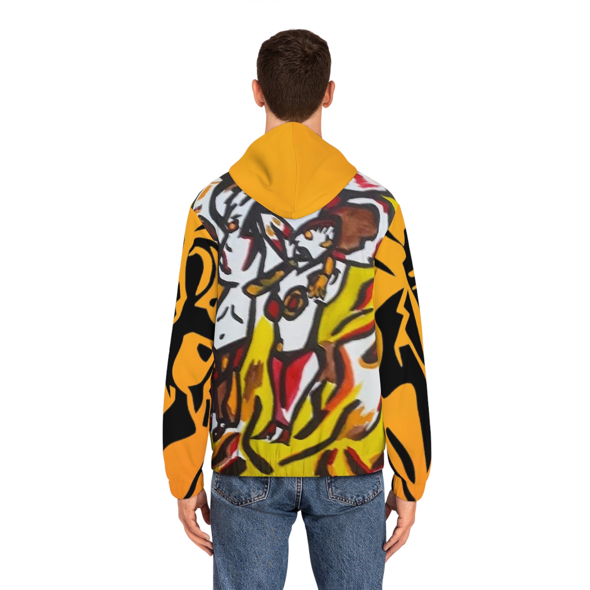 Men's Full-Zip HIP HOP ART Hoodie (AOP)