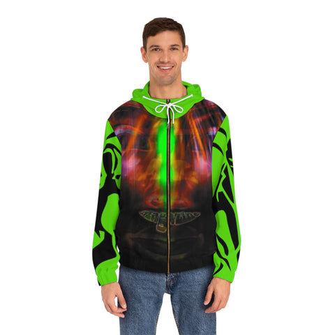 Men's Full-Zip  HIP HOP ART Hoodie (AOP)