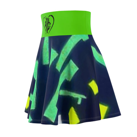Women's  HIP HOP ART  Skater Skirt (AOP)