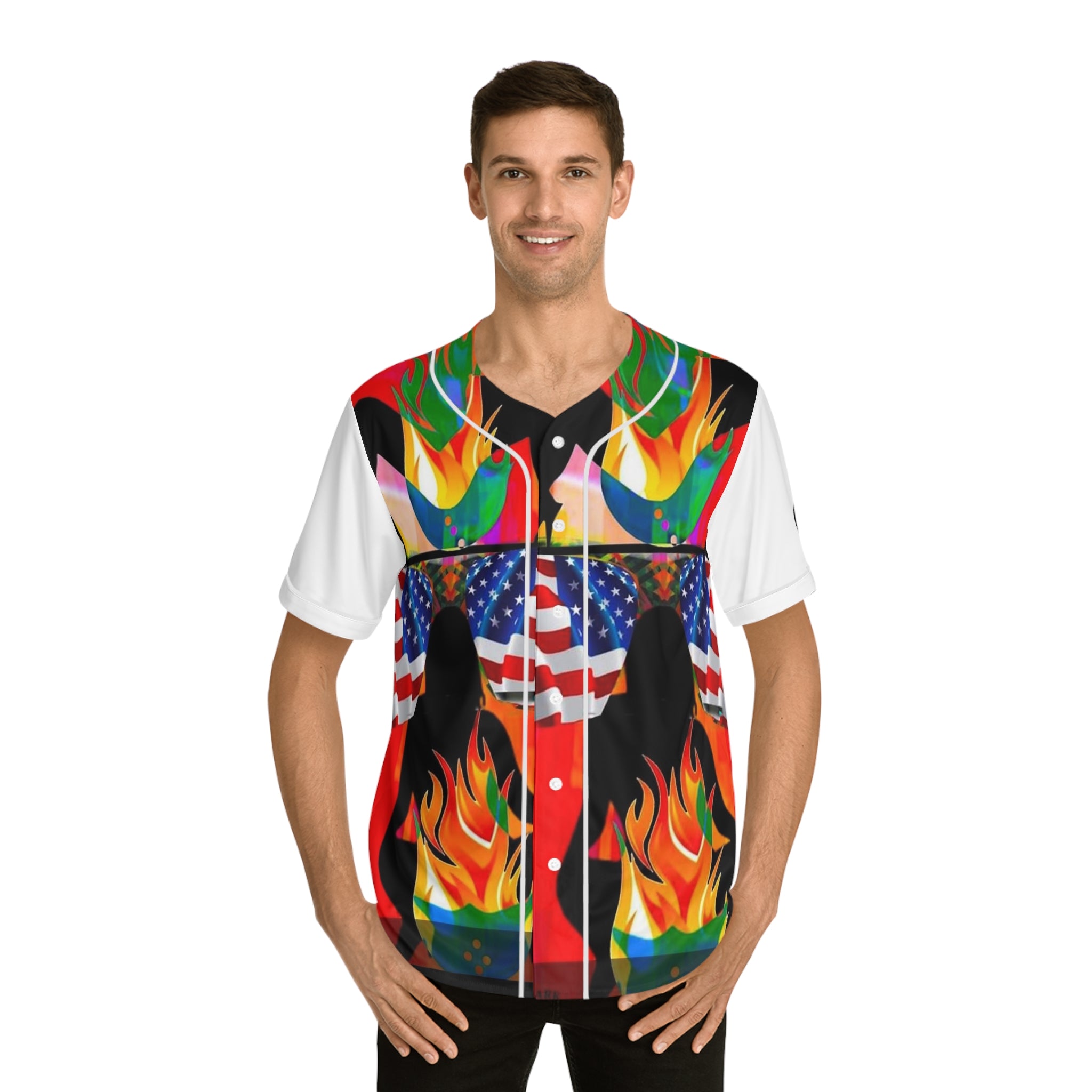 Men's HIP HOP ART Baseball Jersey (AOP)