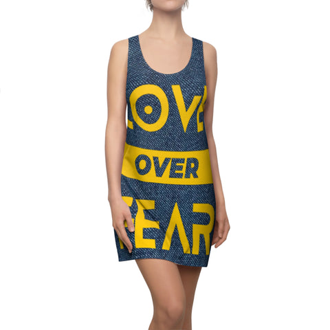 Women's Cut & Sew HIP HOP ART Racerback Dress (AOP)