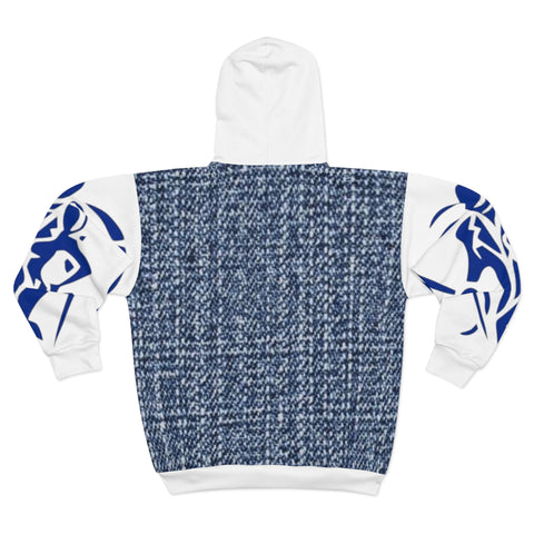 Unisex HIP HOP ART Zip Hoodie (AOP)
