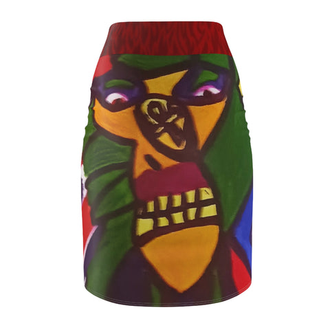 Women's  HIP HOP ART  Pencil Skirt (AOP)