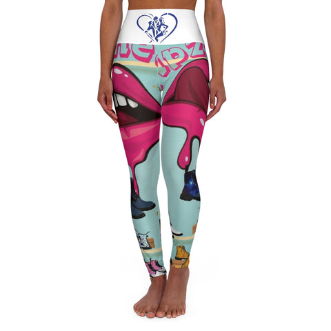 High Waisted  HIP HOP ART Yoga Leggings (AOP)