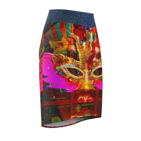 Women's  HIP HOP ART Pencil Skirt (AOP)