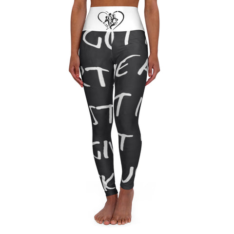 High Waisted HIP HOP ART Yoga Leggings (AOP)