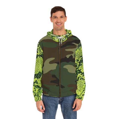 Men's Full-Zip HIP HOP ART Hoodie (AOP)