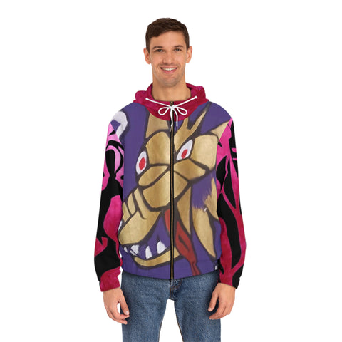 Men's Full-Zip HIP HOP ART Hoodie (AOP)