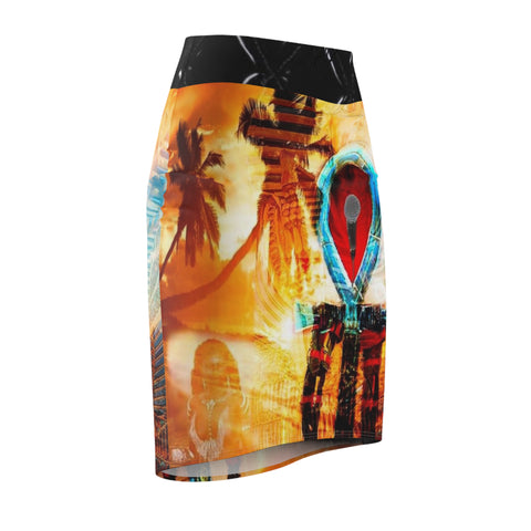 Women's HIP HOP ART Pencil Skirt (AOP)