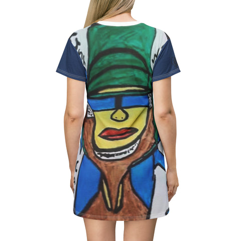 HIP HOP ART T-Shirt Dress (AOP)