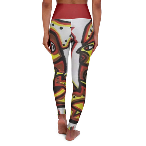 High Waisted HIP HOP ART Yoga Leggings (AOP)